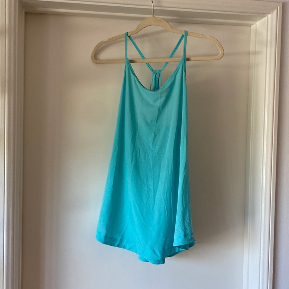 Blue athletic top